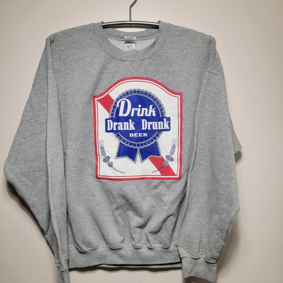 Pabst Blue Ribbon Other - Pabst Blue Ribbon Drink Drank Drunk Pullover Sweater XL 28x24